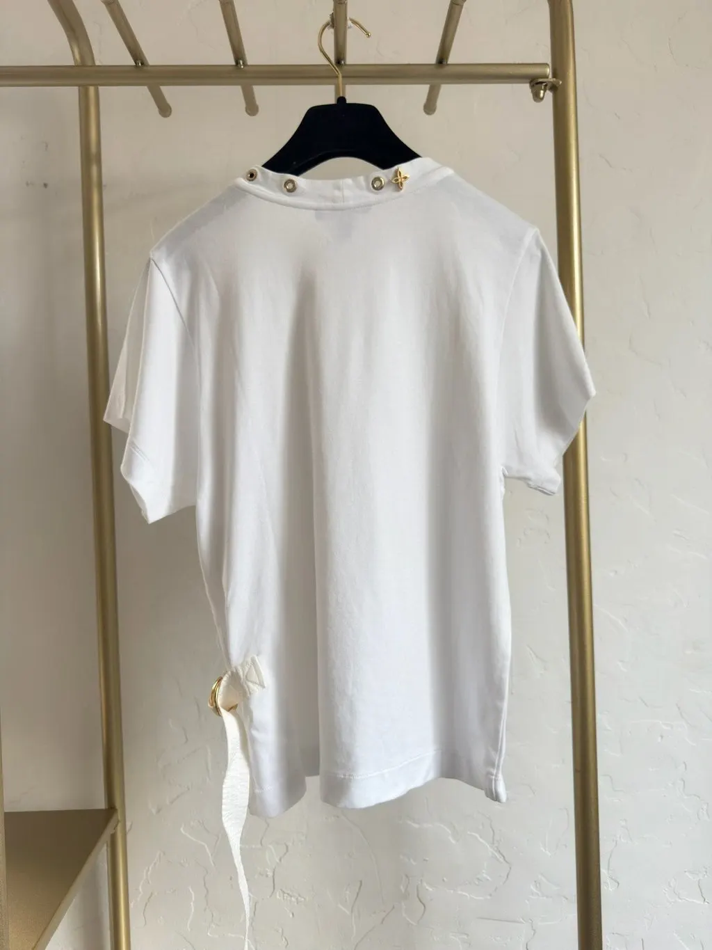 Louis Vuitton White Cotton Top White Cotton Very good - Back View