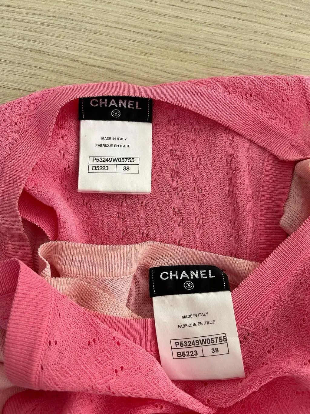 Chanel Pink Lace Dress Pink Lace Very good - Inside View