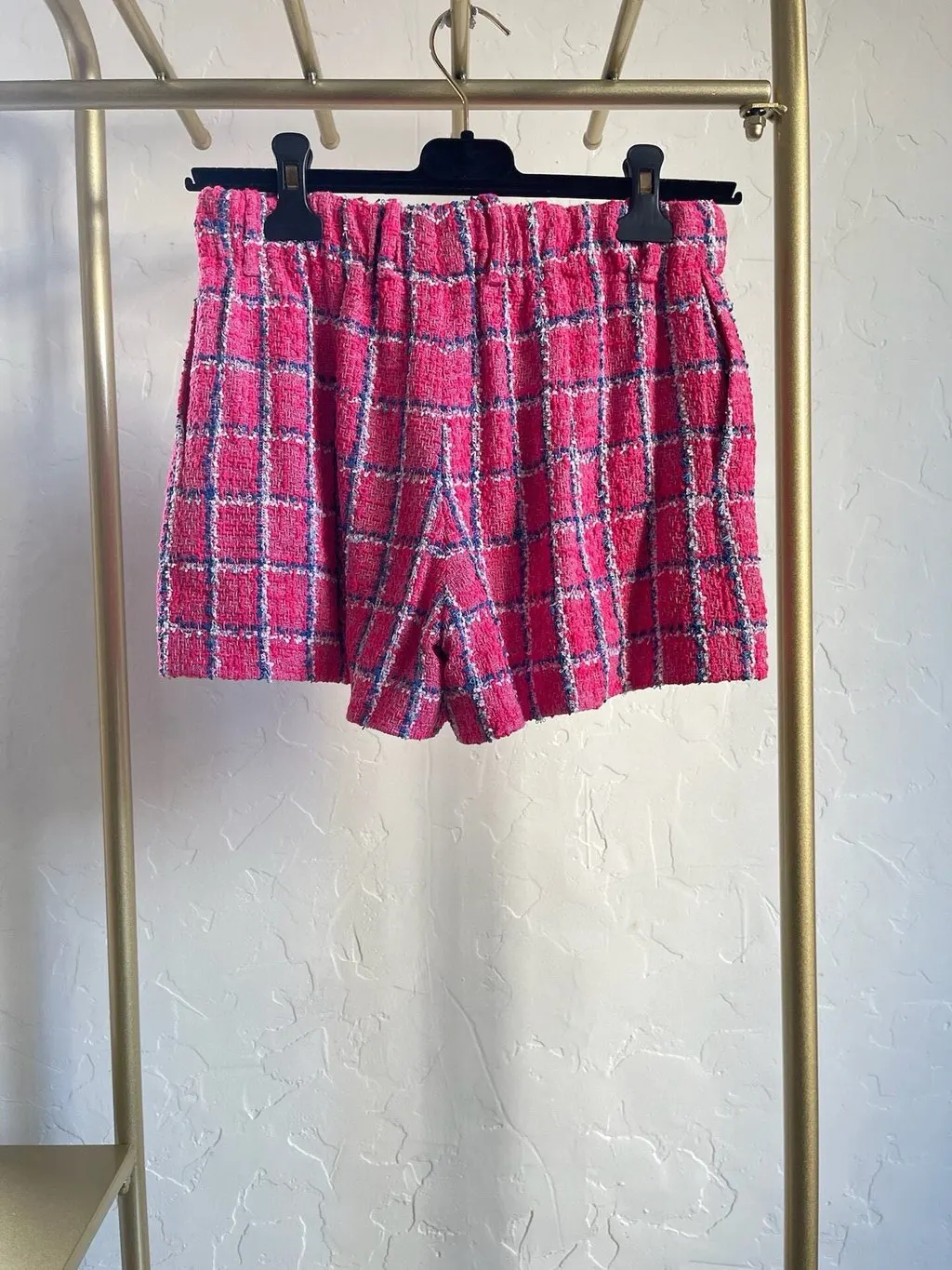 Chanel 24P Pink Tweed Shorts Pink Tweed Never worn, with tag - Back View