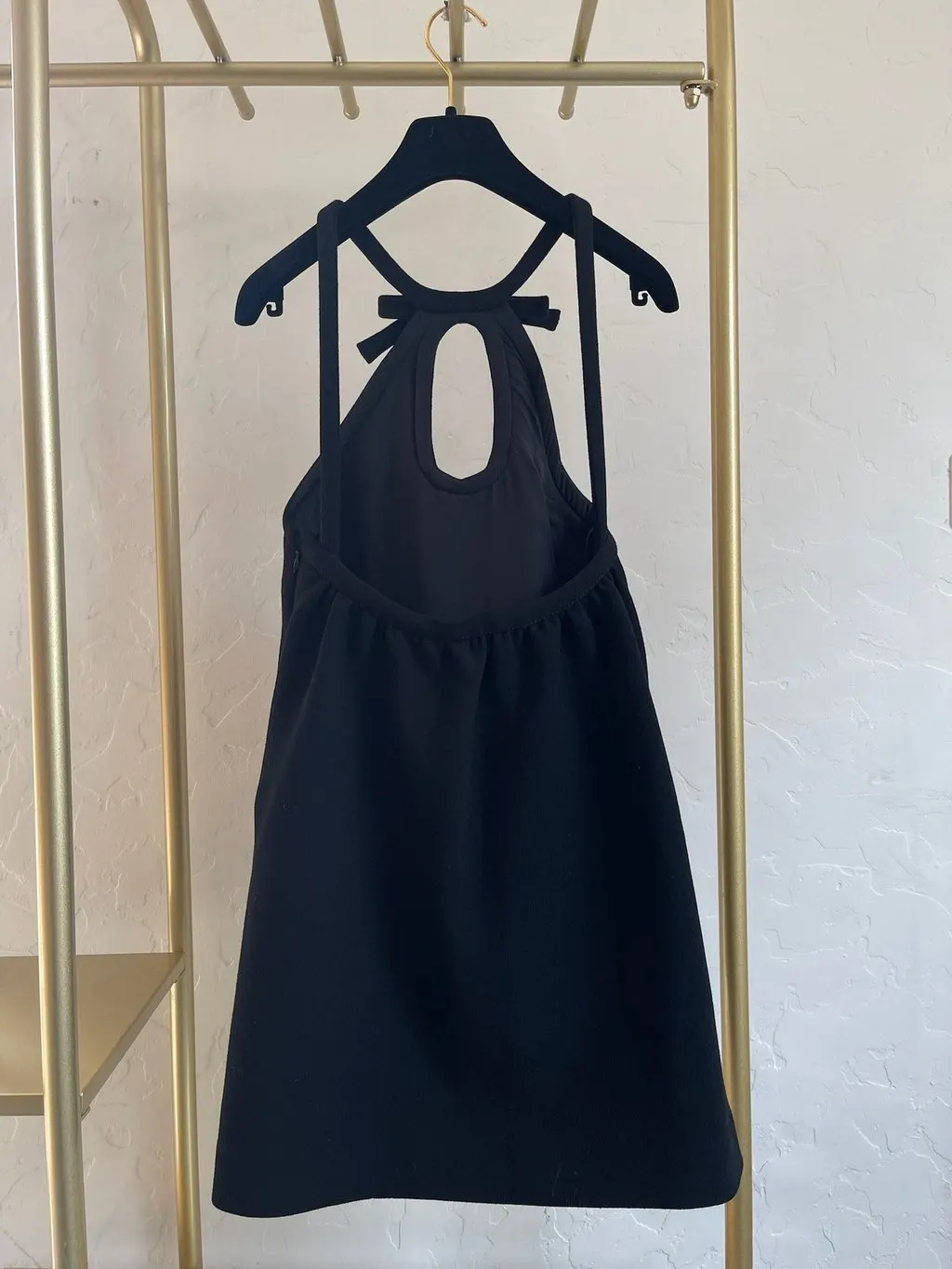 Miu Miu Black Viscose Dress Black Viscose Very good - Back View