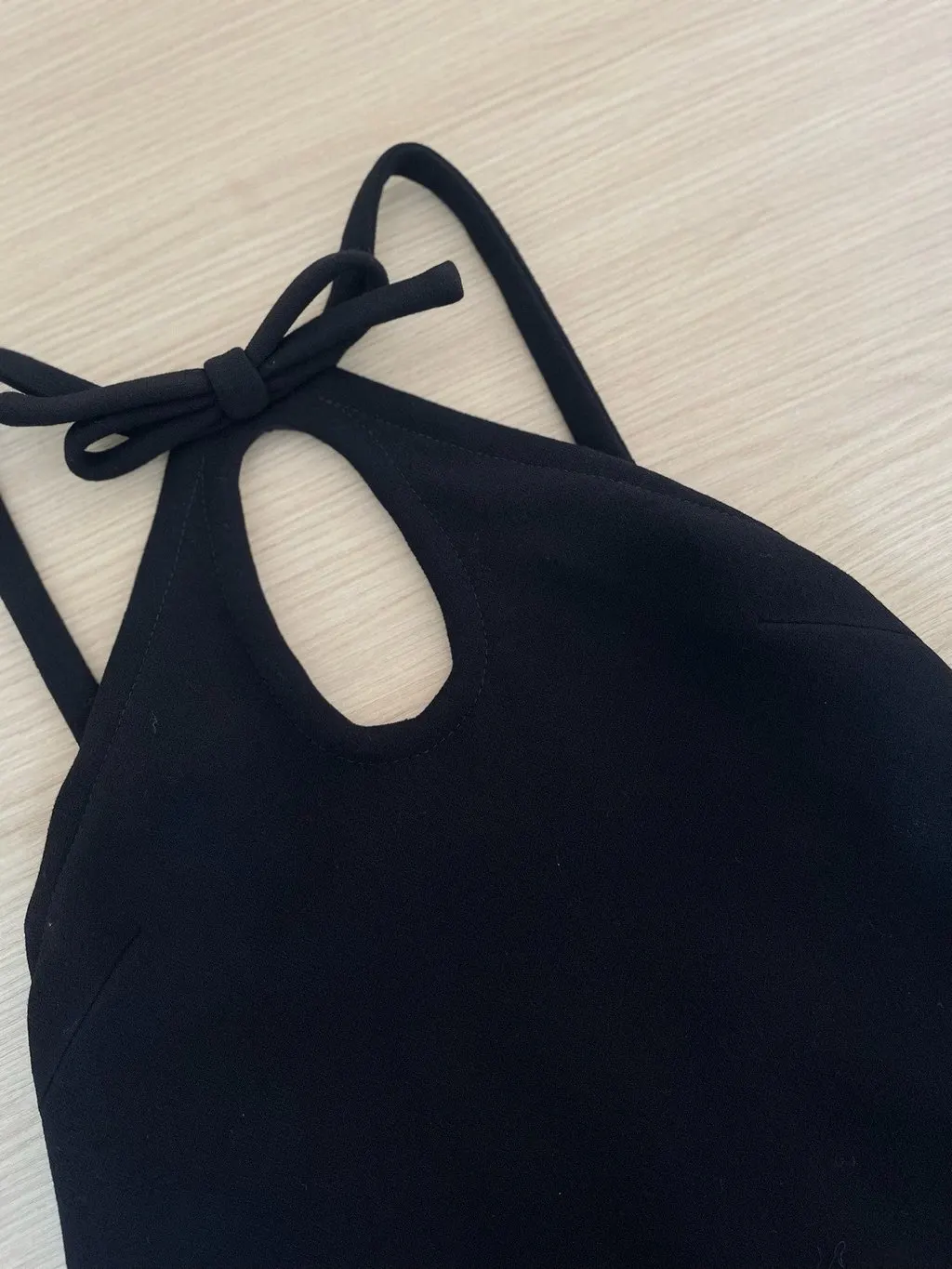 Miu Miu Black Viscose Dress Black Viscose Very good - Model View
