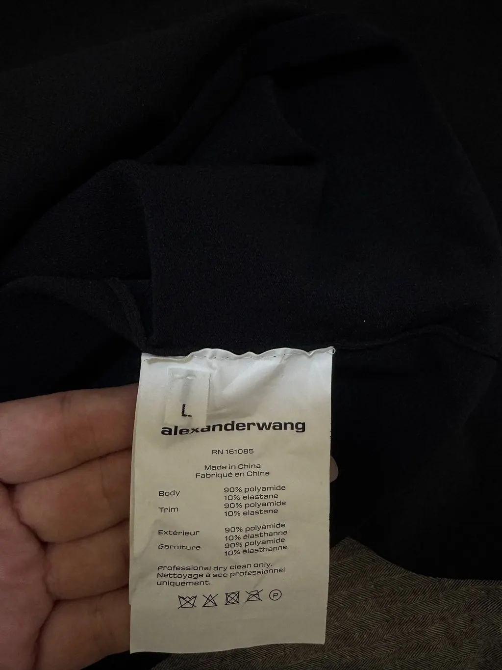 Alexander Wang Black Polyamide Top Black Polyamide Very good - Model View