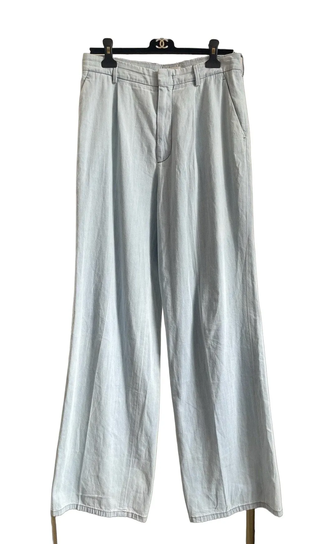 Miu Miu Blue Denim Jeans Blue Denim Very good - Front View