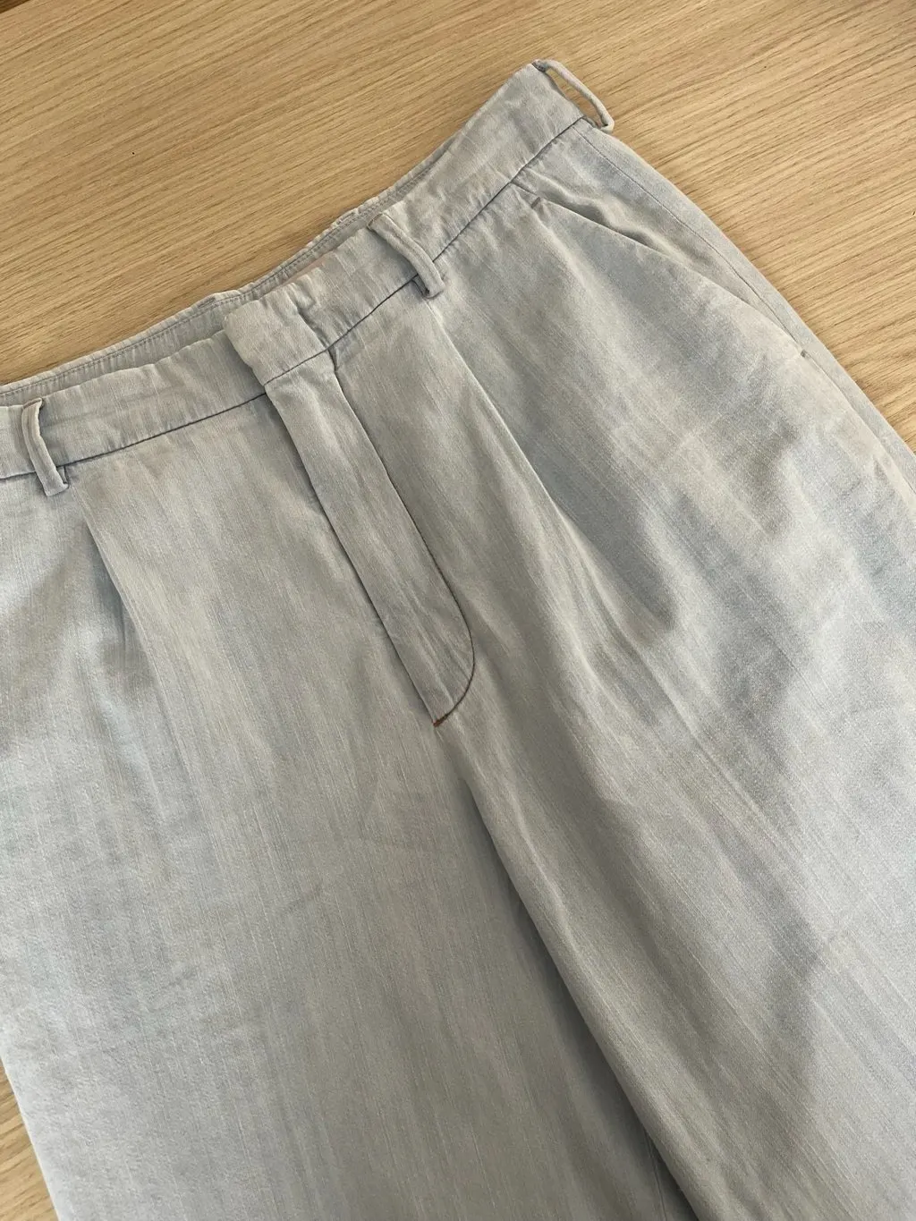 Miu Miu Blue Denim Jeans Blue Denim Very good - Model View