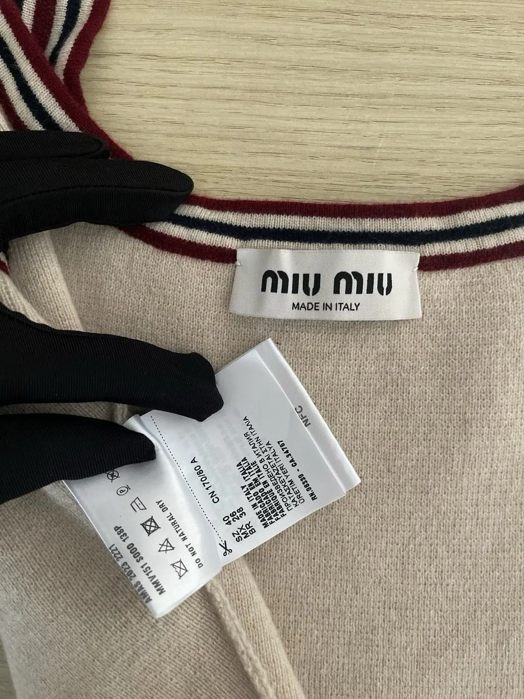 Miu Miu Beige Cotton Knitwear Beige Cotton Very good - Model View