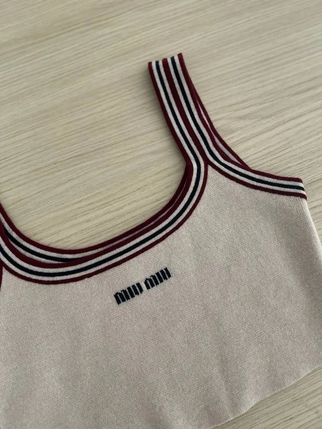 Miu Miu Beige Cotton Knitwear Beige Cotton Very good - Box View