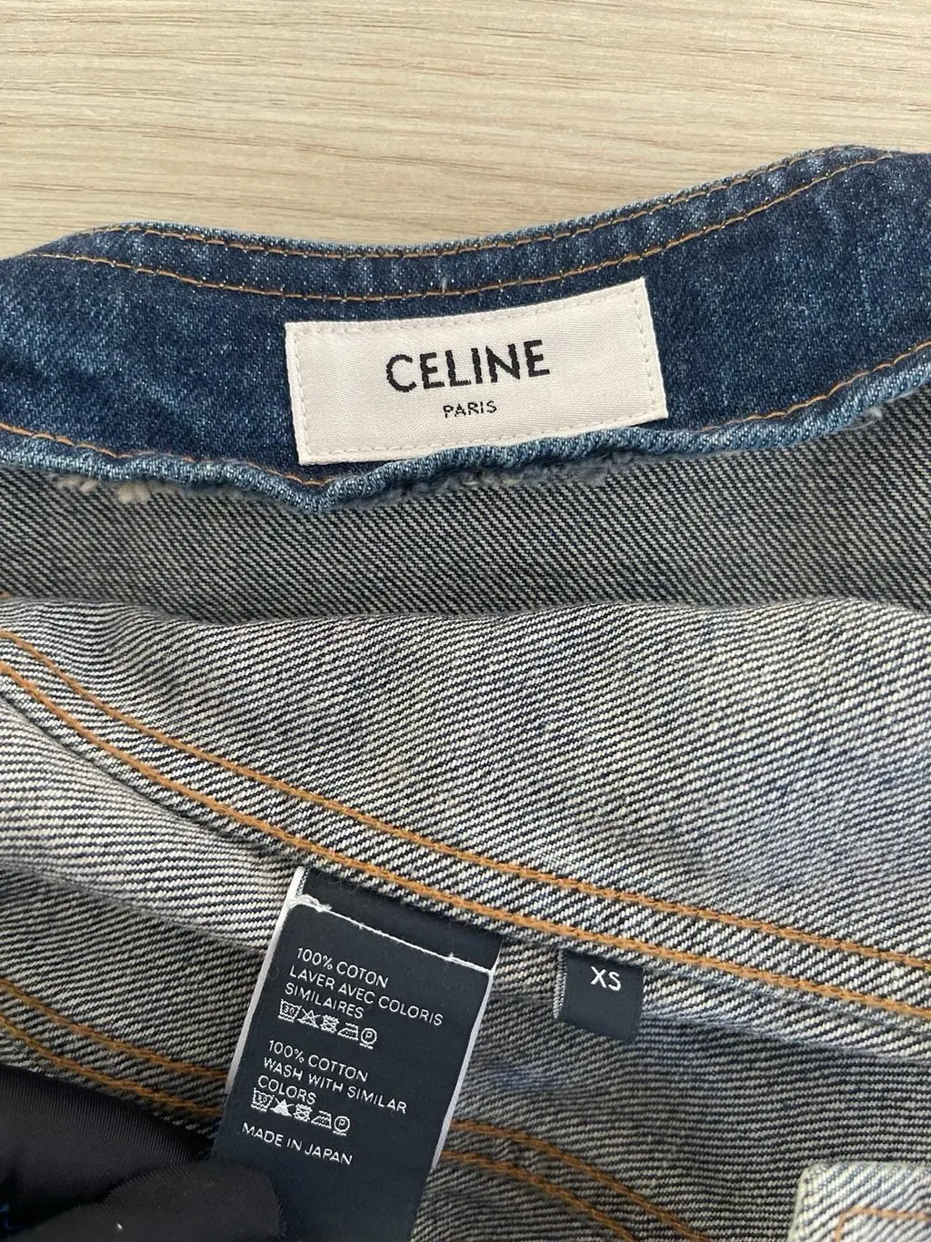 Celine Blue Denim Jacket Blue Denim Very good - Inside View