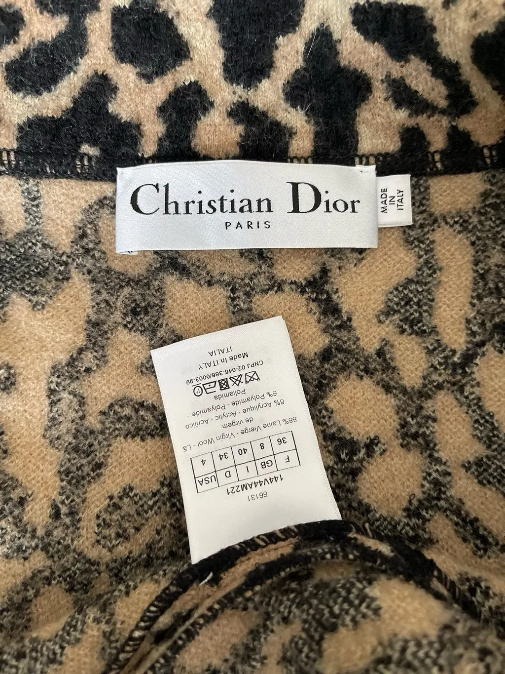 Dior Wool Knitwear MultiColor Wool Very good - Inside View