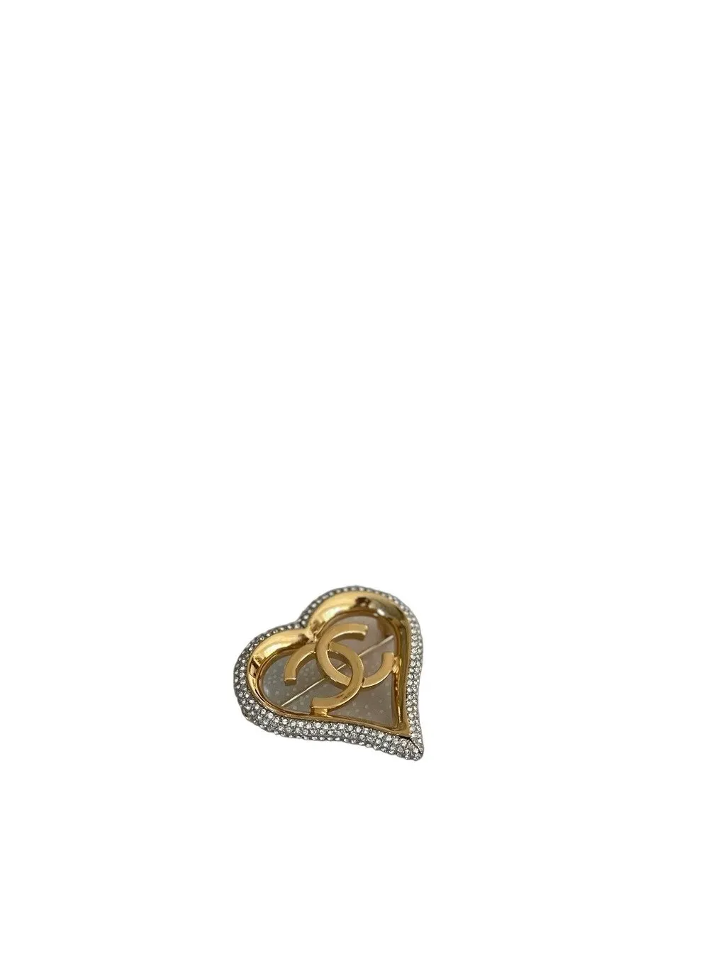 Chanel Gold Crystal Brooch Gold Crystal Very good - Front View