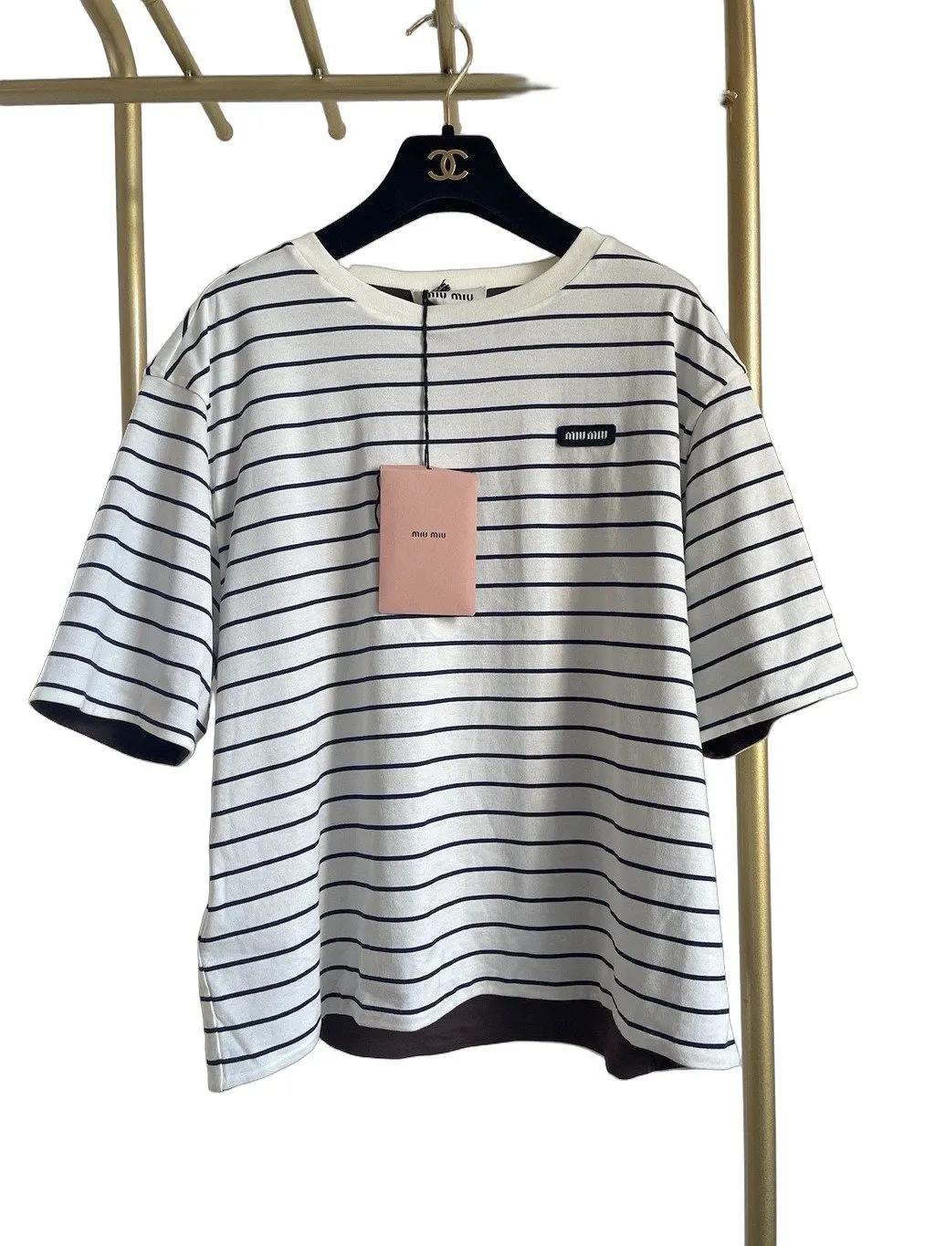 Miu Miu White Cotton Top White Cotton Never worn, with tag - Front View
