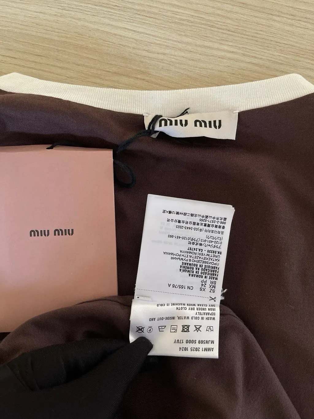 Miu Miu White Cotton Top White Cotton Never worn, with tag - Inside View