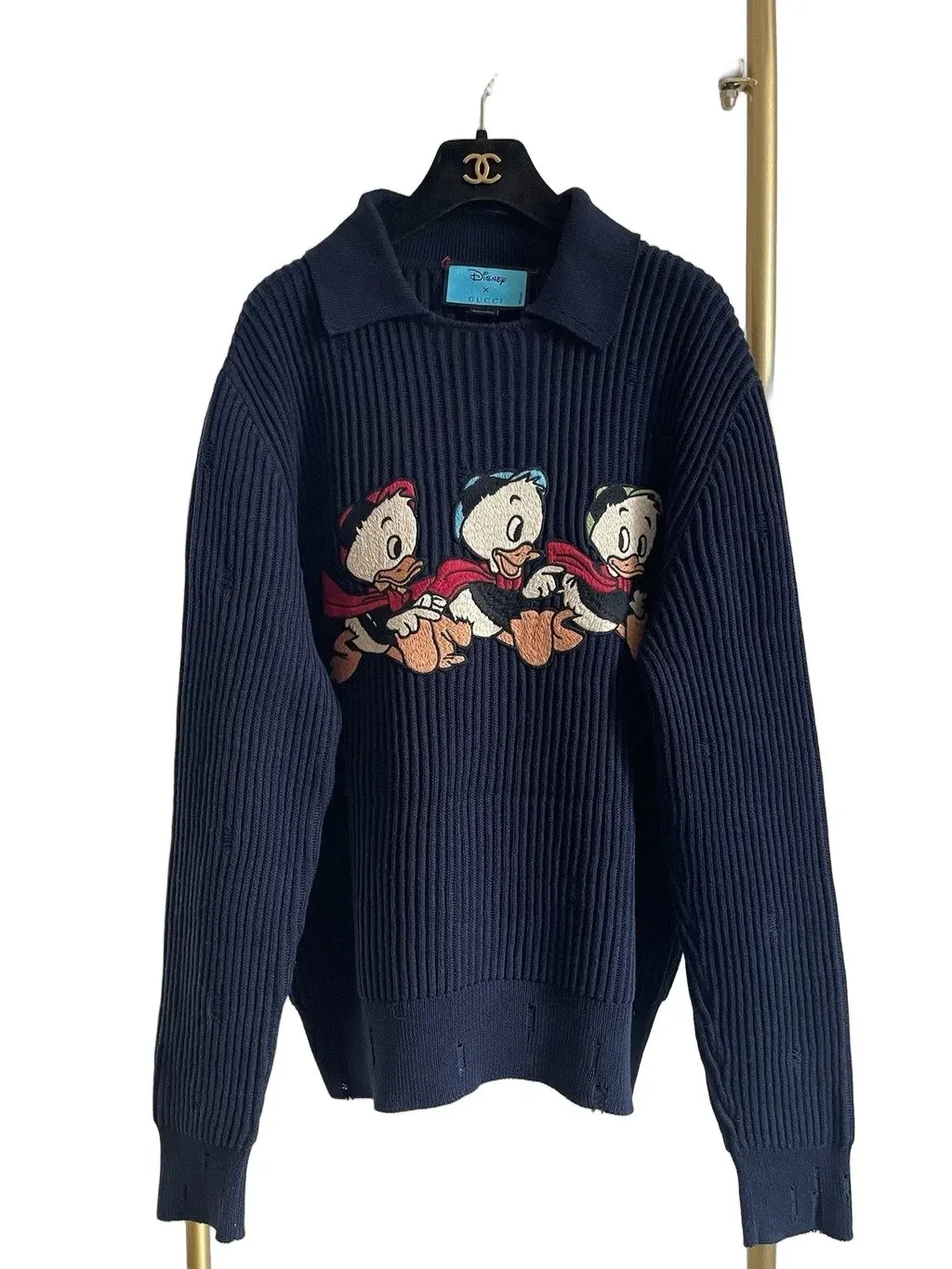 Gucci Navy Wool Knitwear Navy Wool Very good - Front View