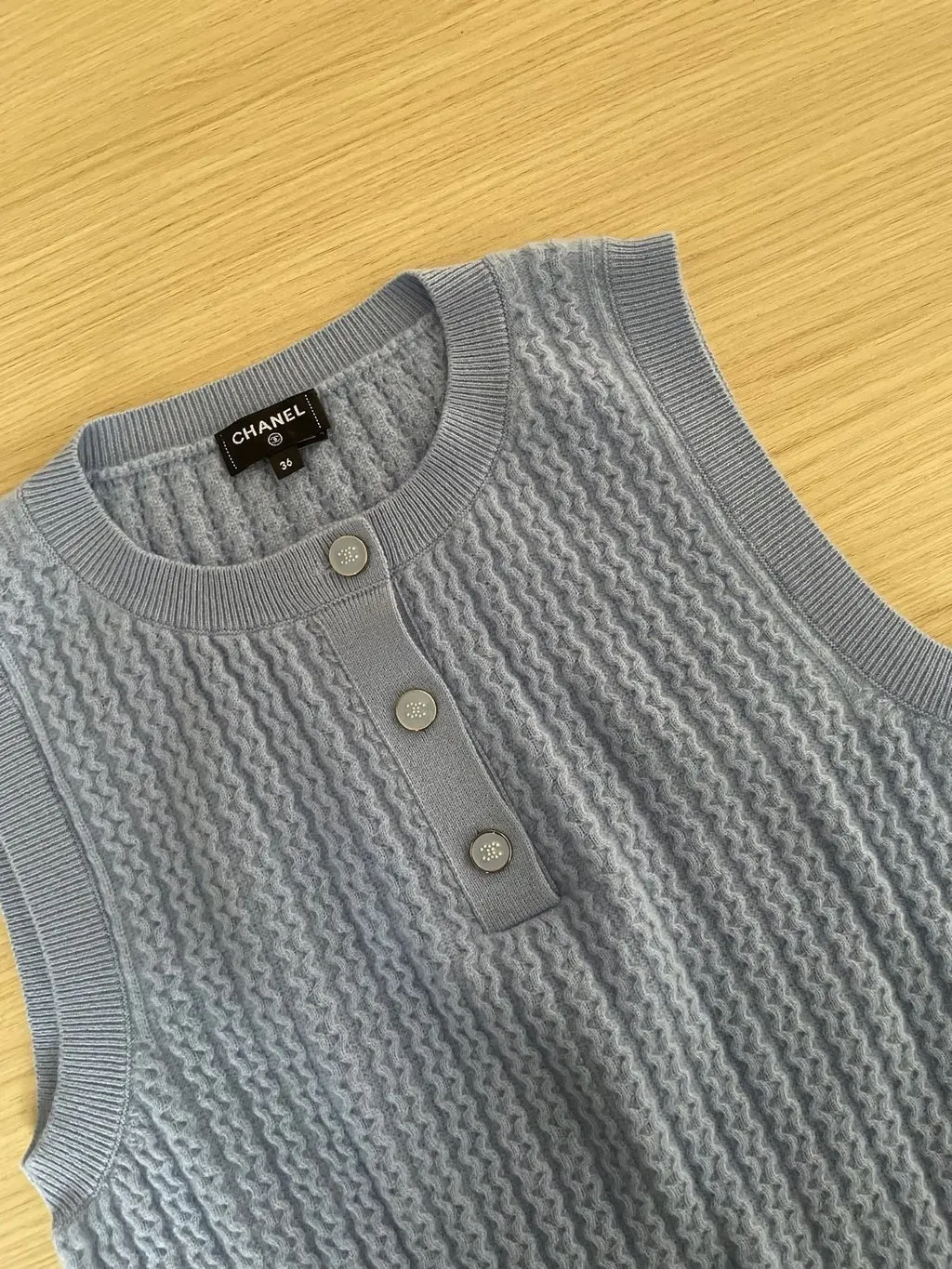 Chanel 24B Navy Viscose Top Navy Viscose Very good - Model View