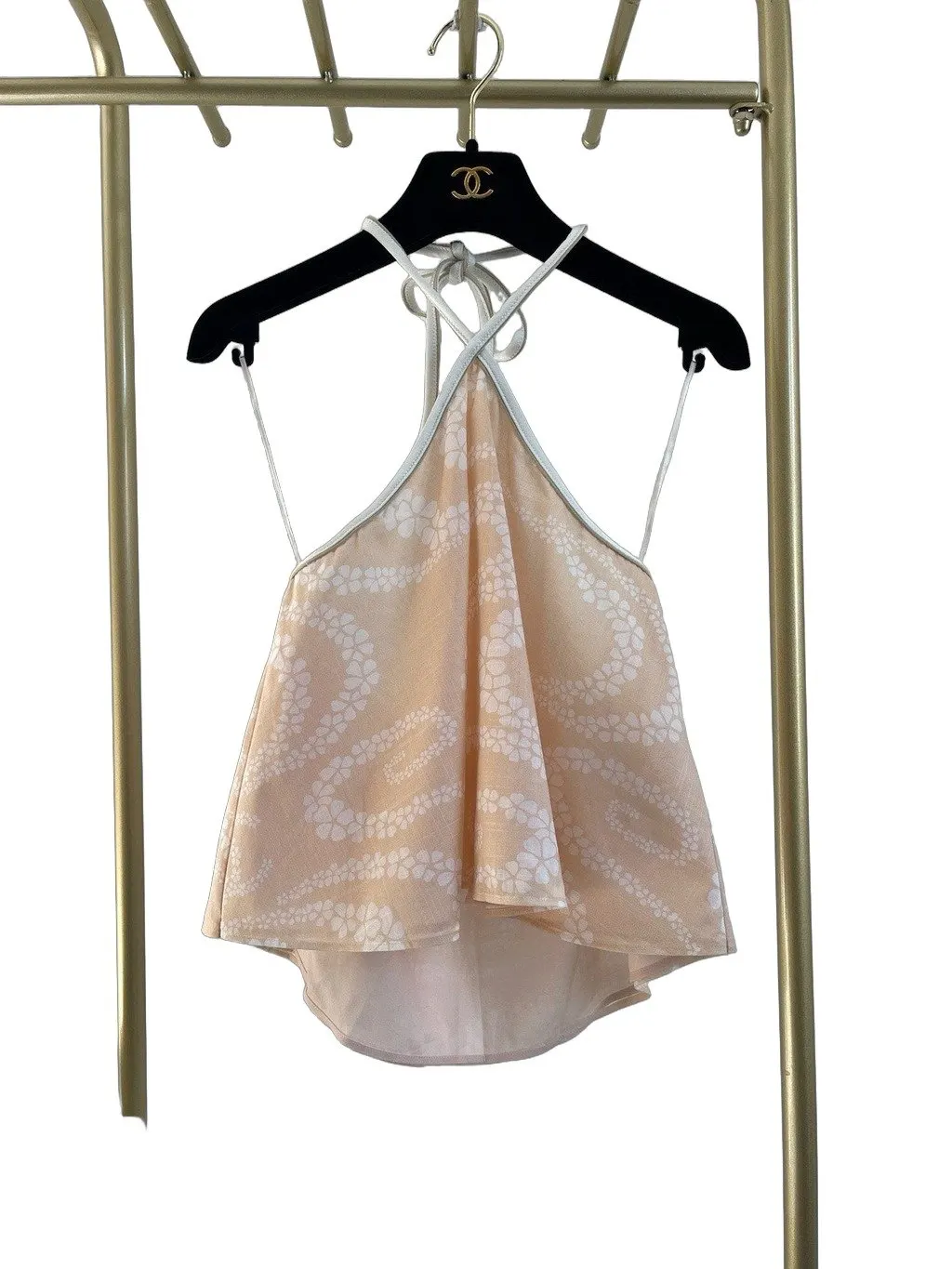 Chanel 25M Pink Viscose Top Pink Viscose Very good - Front View