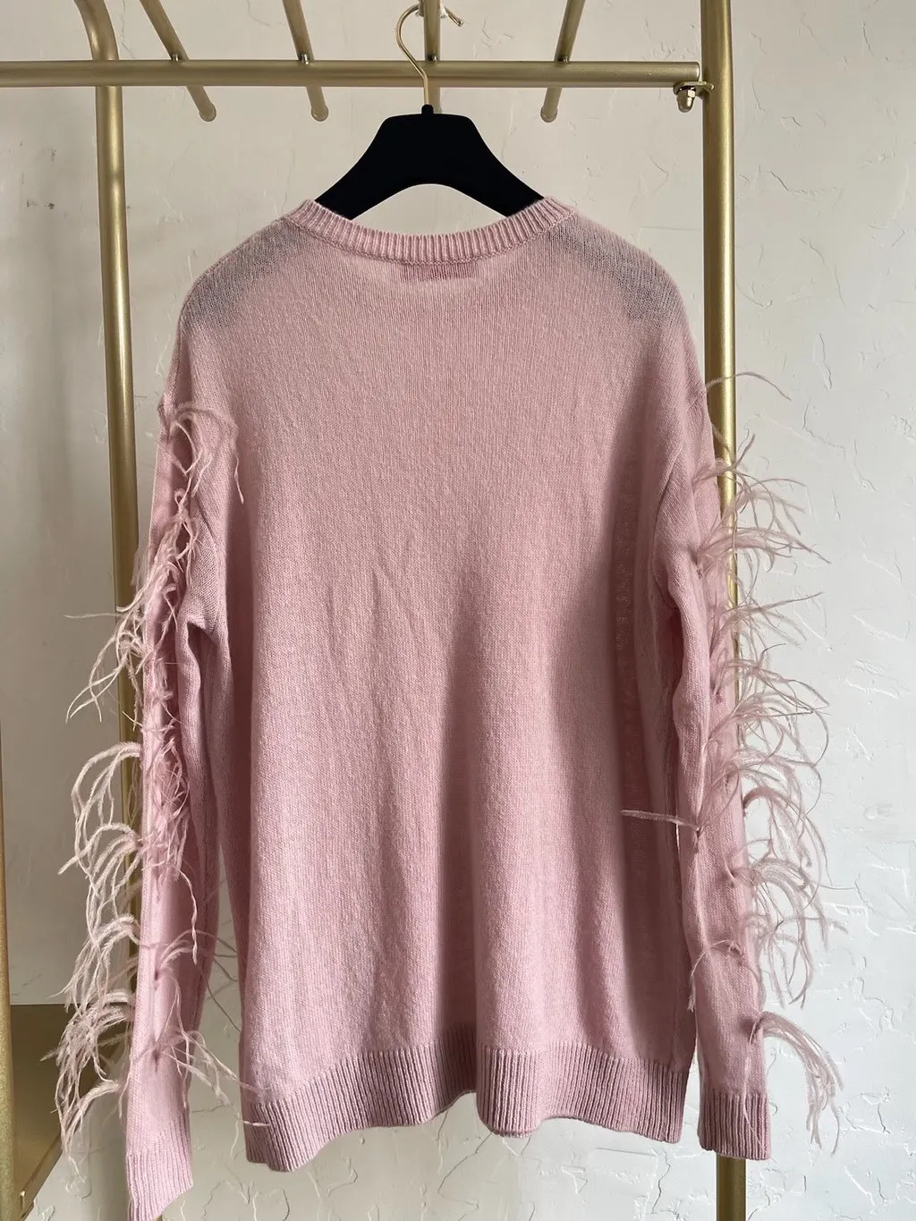 Valentino Pink Wool Knitwear Pink Wool Very good - Back View