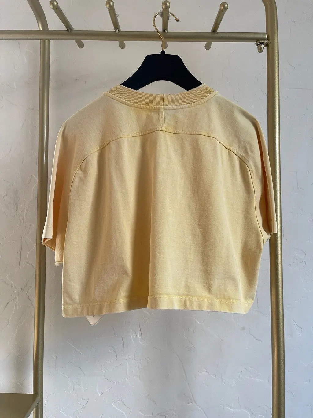Louis Vuitton Yellow Cotton Top Yellow Cotton Very good - Back View