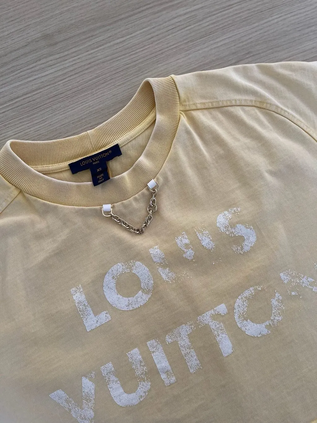 Louis Vuitton Yellow Cotton Top Yellow Cotton Very good - Model View