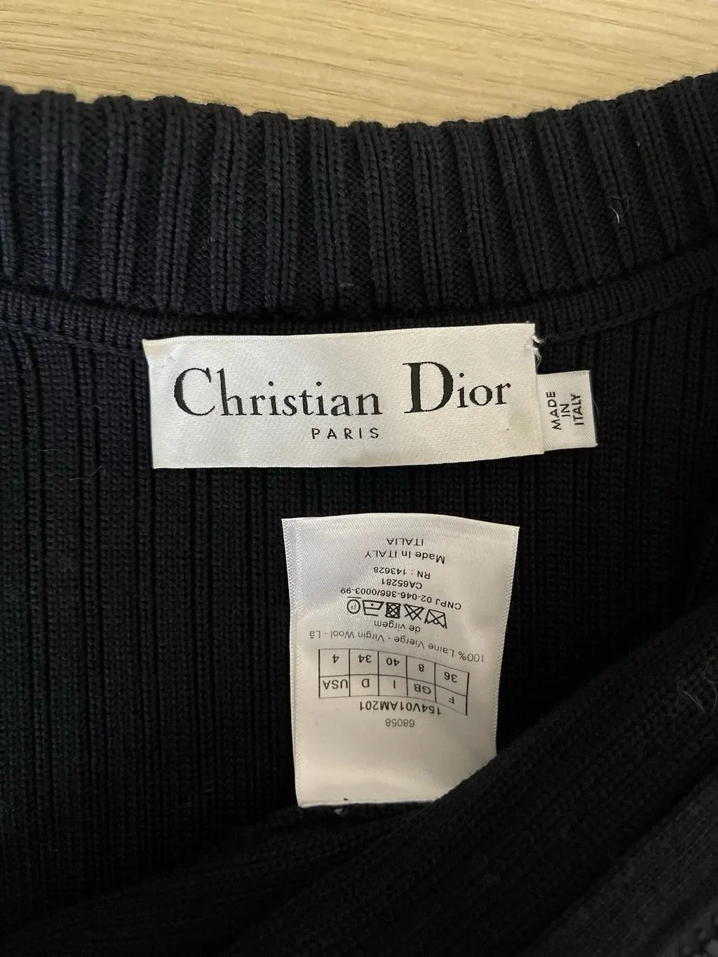Dior Black Cashmere Knitwear Black Cashmere Very good - Inside View
