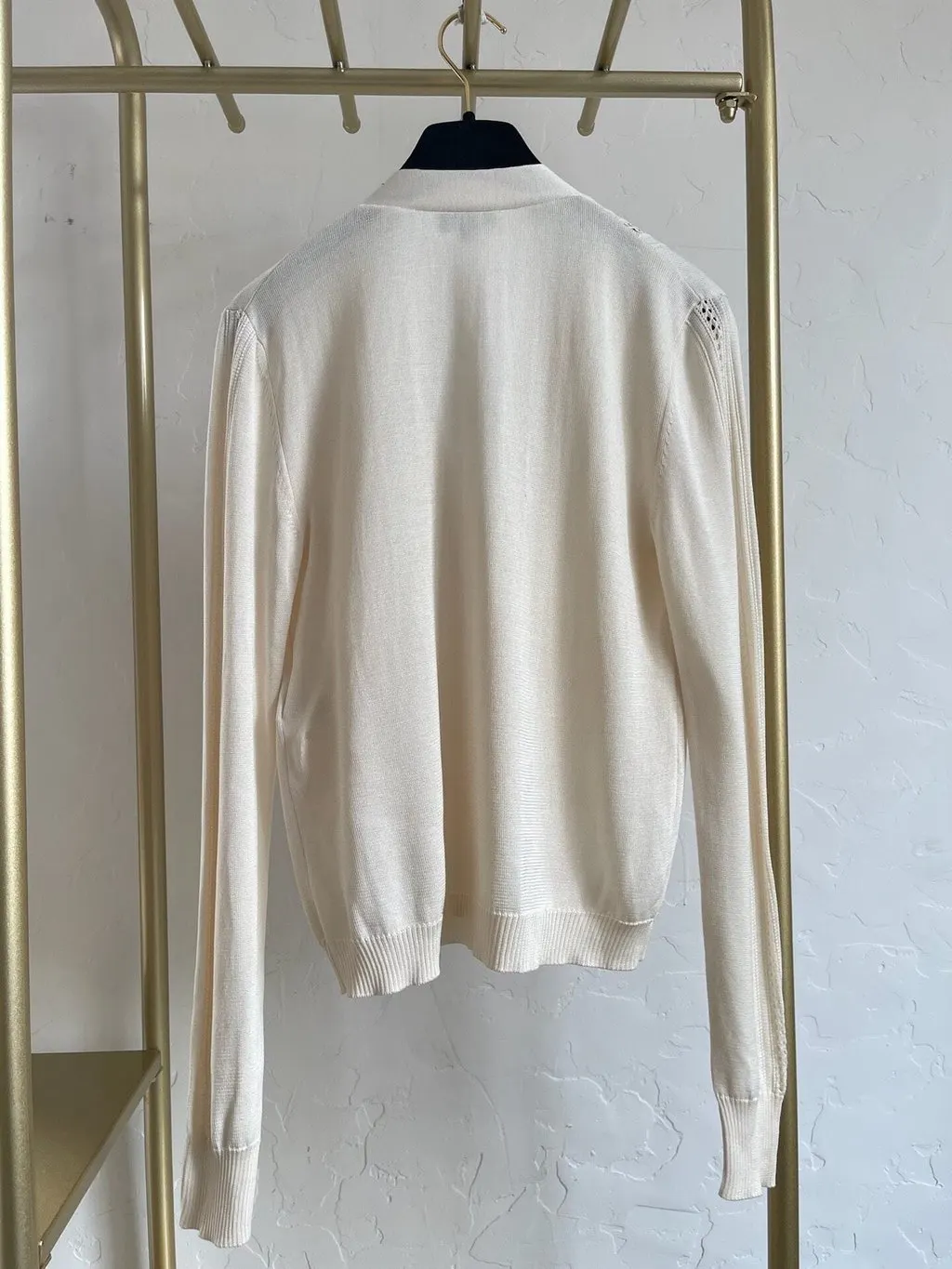 Chanel Beige Cotton Knitwear Beige Cotton Very good - Back View