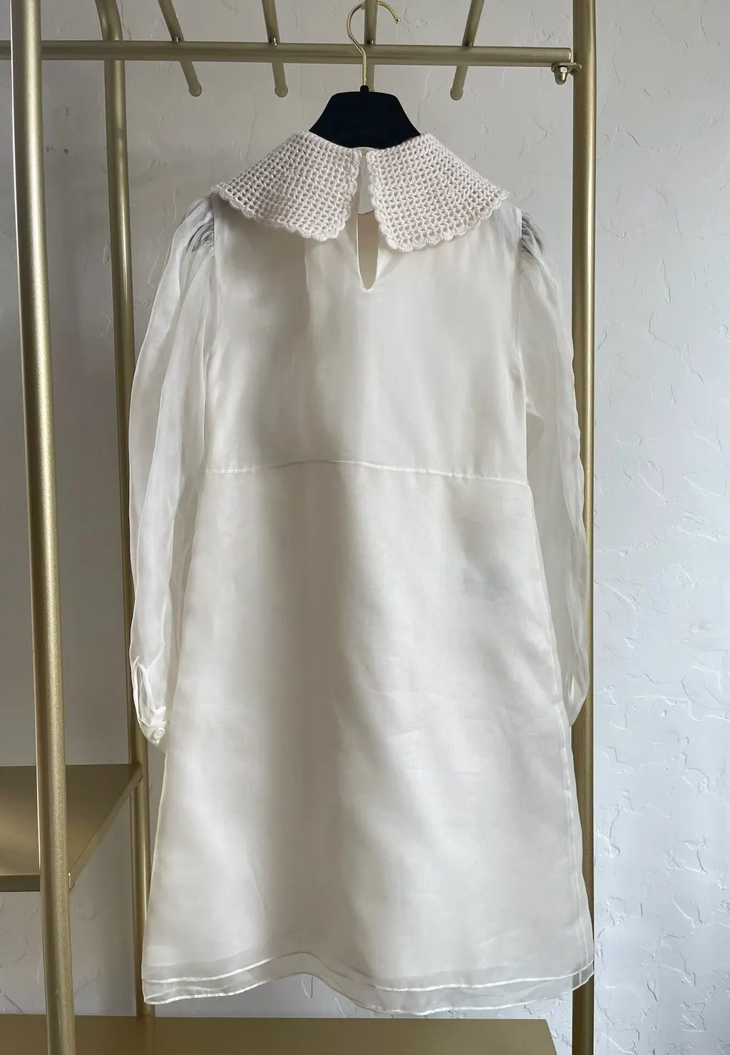 Miu Miu White Silk Dress White Silk Never worn, with tag - Back View