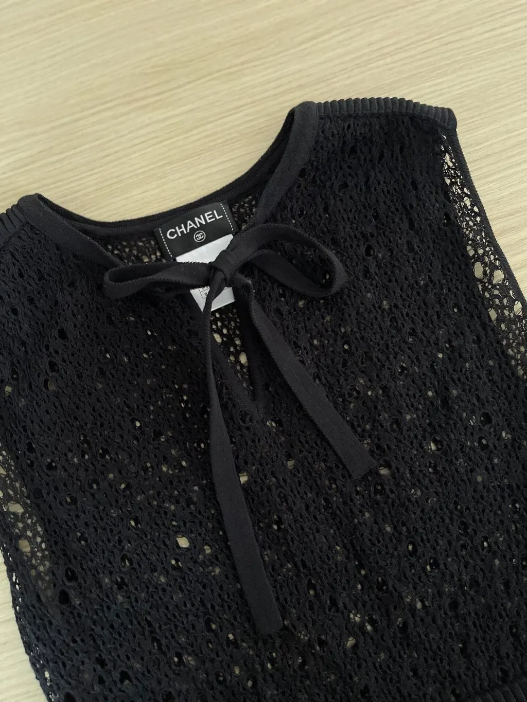 Chanel Black Lace Dress Black Lace Very good - Model View