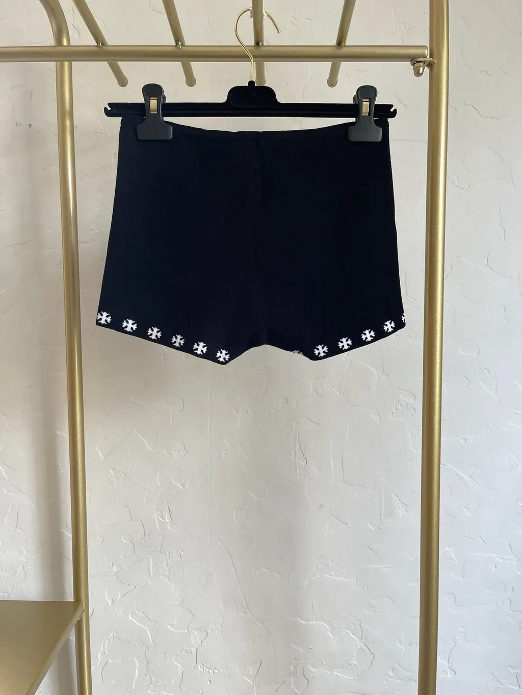 Chrome Hearts Black Wool Shorts Black Wool Very good - Back View