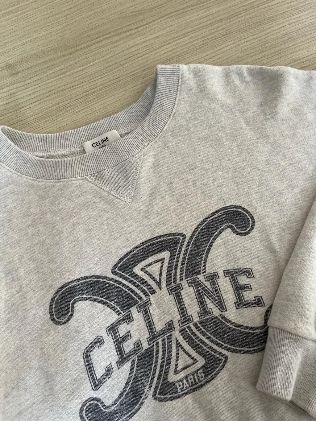 Celine Grey Cotton Top Grey Cotton Very good - Model View