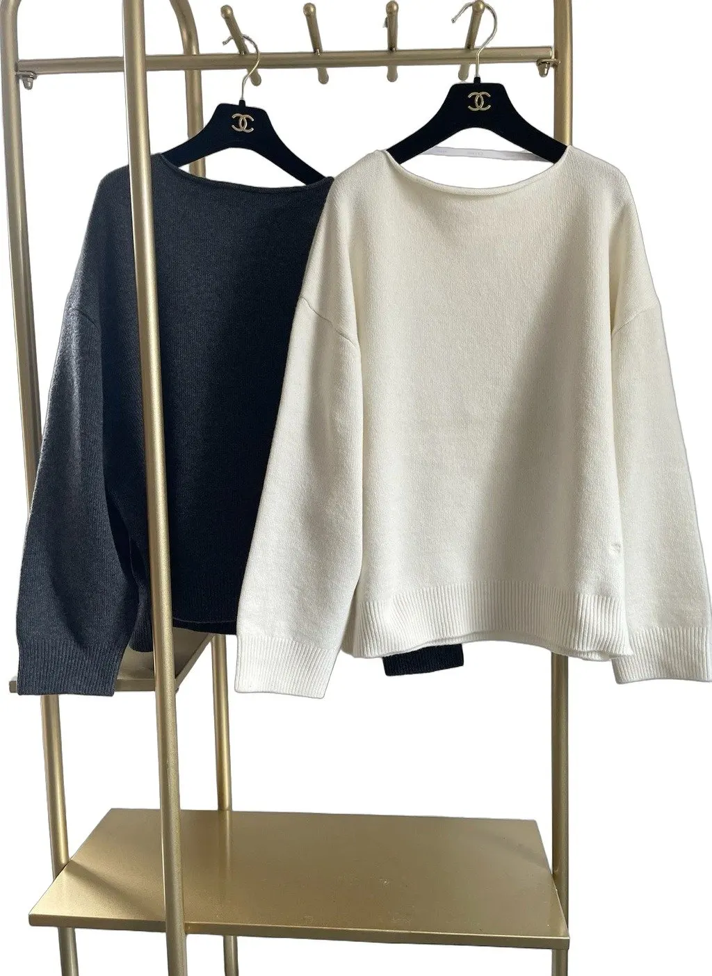 Celine Ecru Wool Knitwear Ecru Wool Very good - Front View