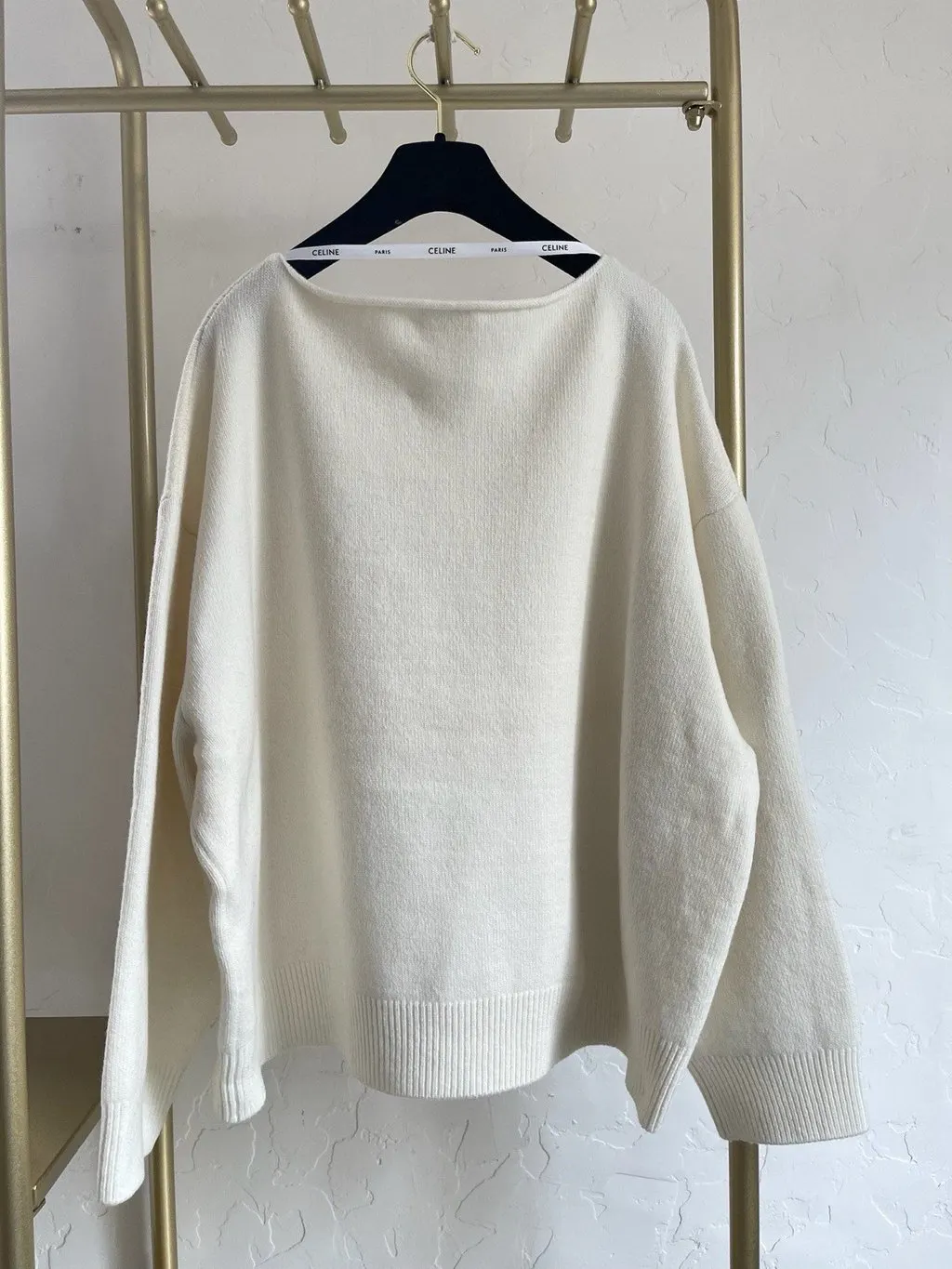 Celine Ecru Wool Knitwear Ecru Wool Very good - Inside View