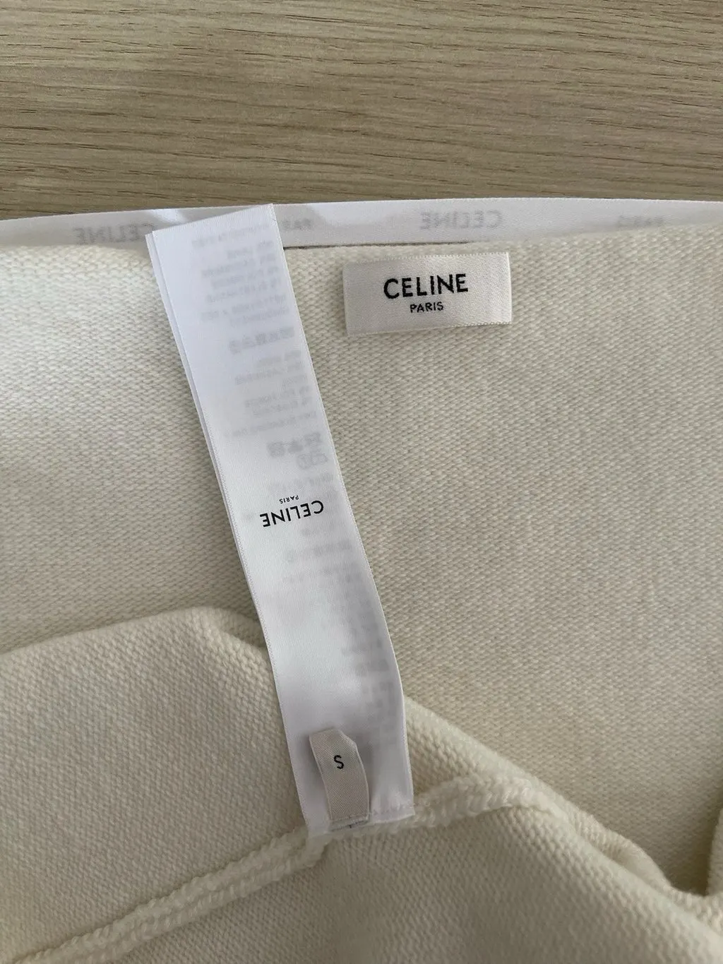 Celine Ecru Wool Knitwear Ecru Wool Very good - Model View