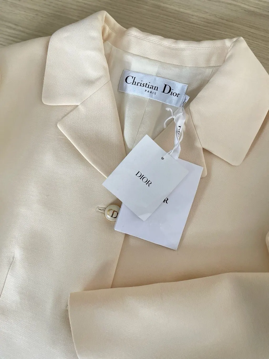 Dior White Wool Jacket White Wool Never worn, with tag - Model View