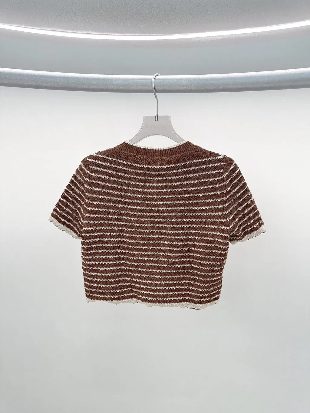 Miu Miu Brown Cotton Knitwear Brown Cotton Never worn - Back View