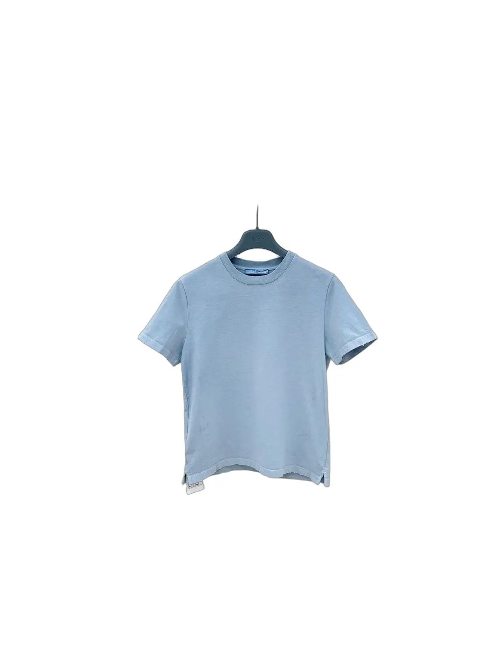 Prada Blue Cotton Top Blue Cotton Never worn - Front View