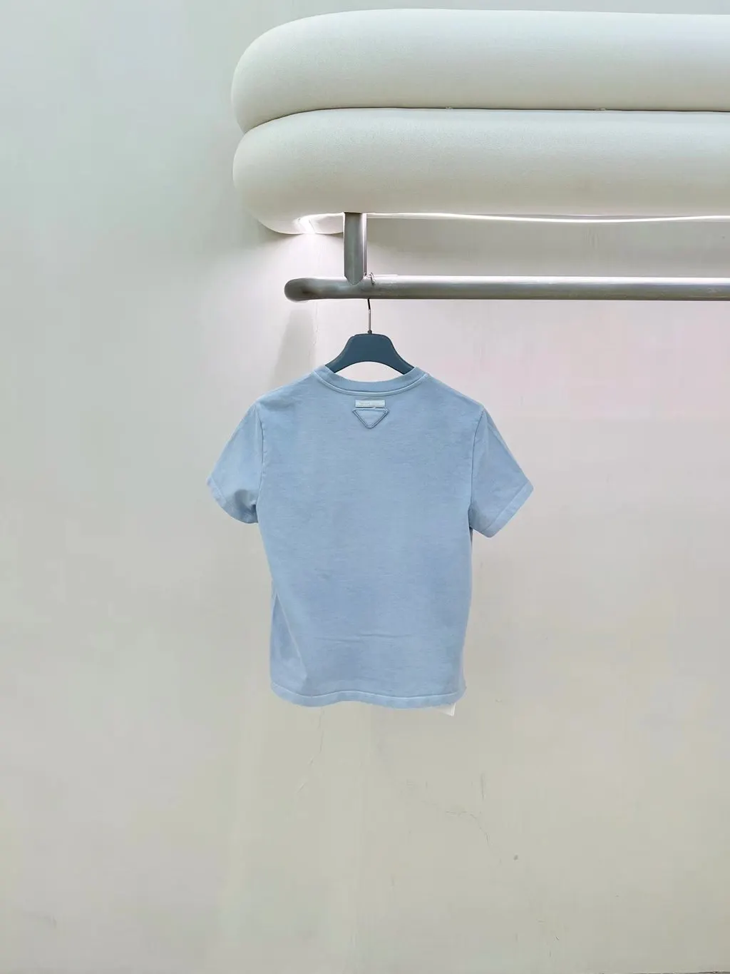 Prada Blue Cotton Top Blue Cotton Never worn - Back View