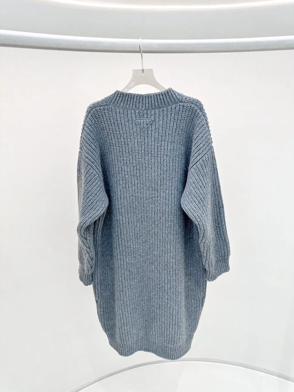 Prada Grey Wool Knitwear Grey Wool Never worn - Back View