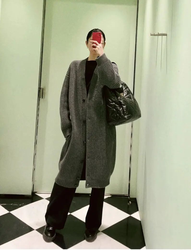 Prada Grey Wool Knitwear Grey Wool Never worn - Inside View
