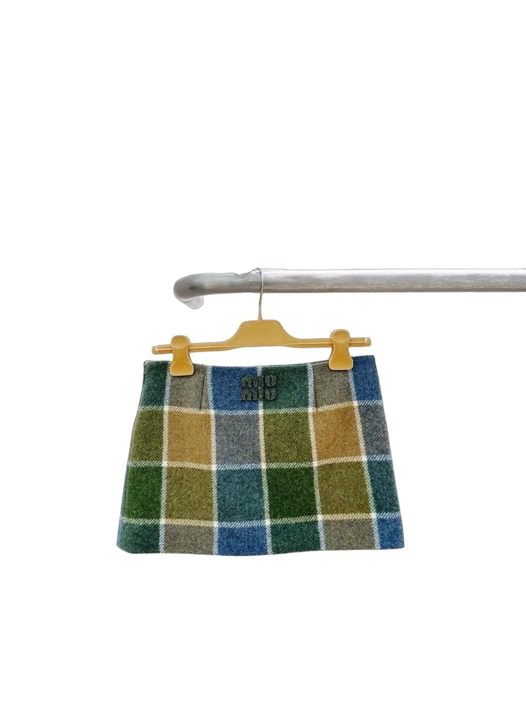 Miu Miu Wool Skirt MultiColor Wool Never worn - Front View