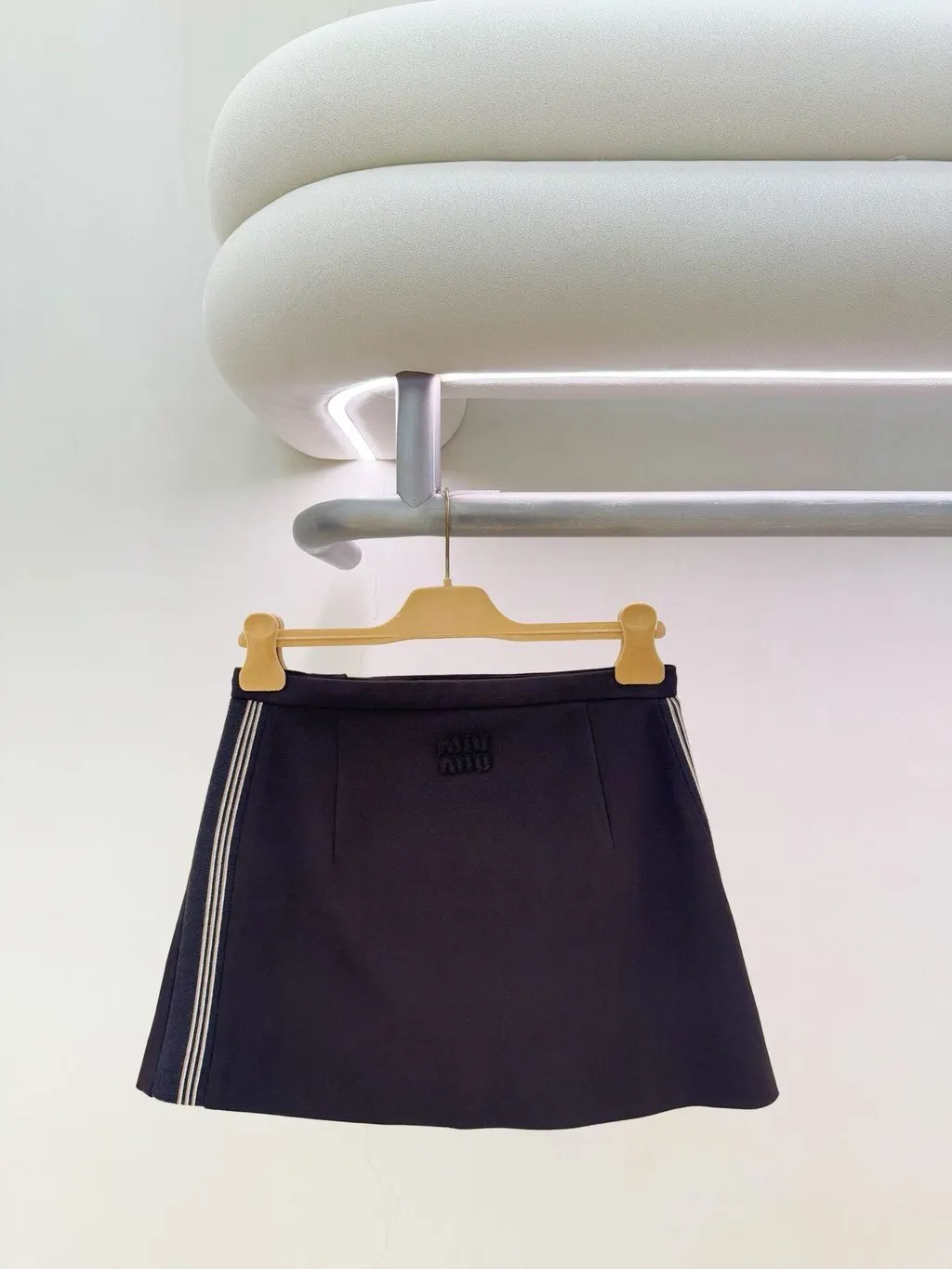 Miu Miu Brown Polyamide Skirt Brown Polyamide Never worn - Back View