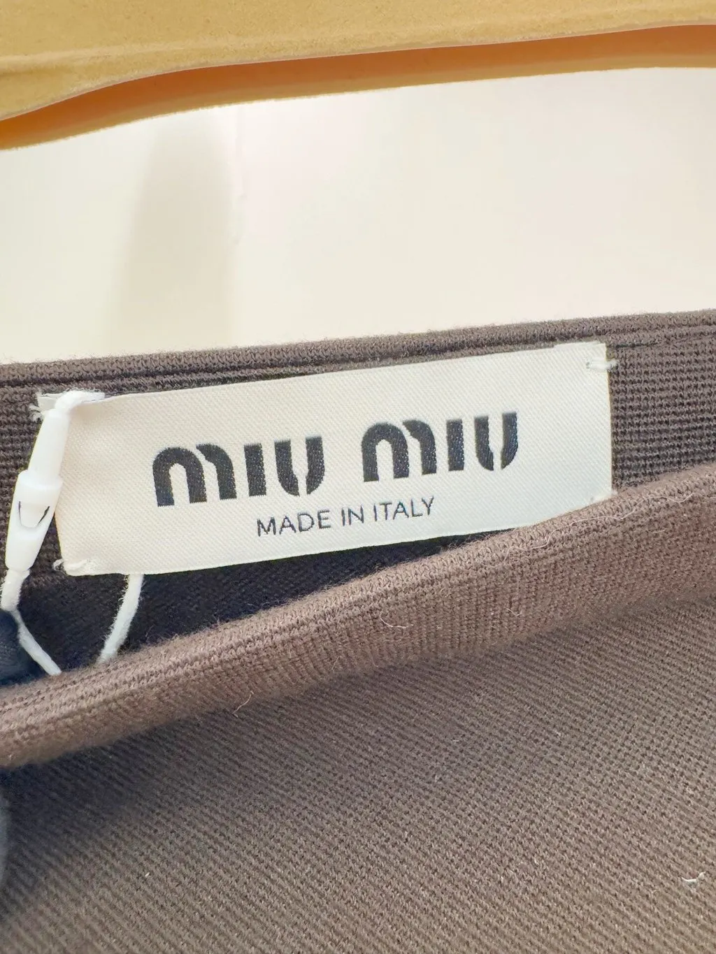 Miu Miu Brown Polyamide Skirt Brown Polyamide Never worn - Inside View
