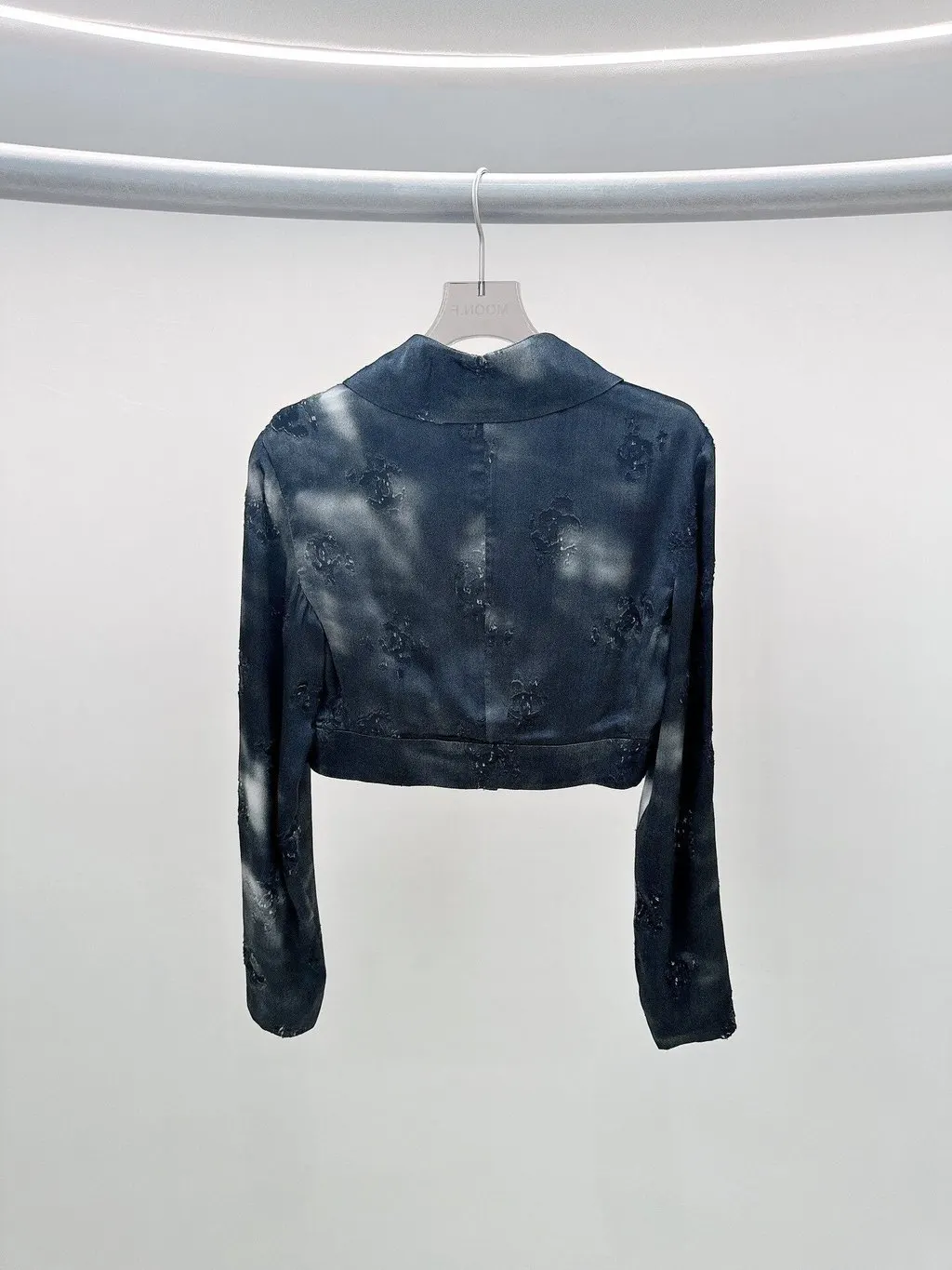 Chanel Black Silk Jacket Black Silk Good - Back View