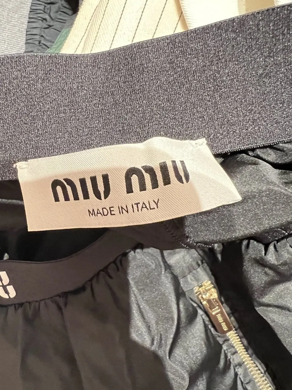 Miu Miu Blue Polyamide Shorts Blue Polyamide Very good - Inside View