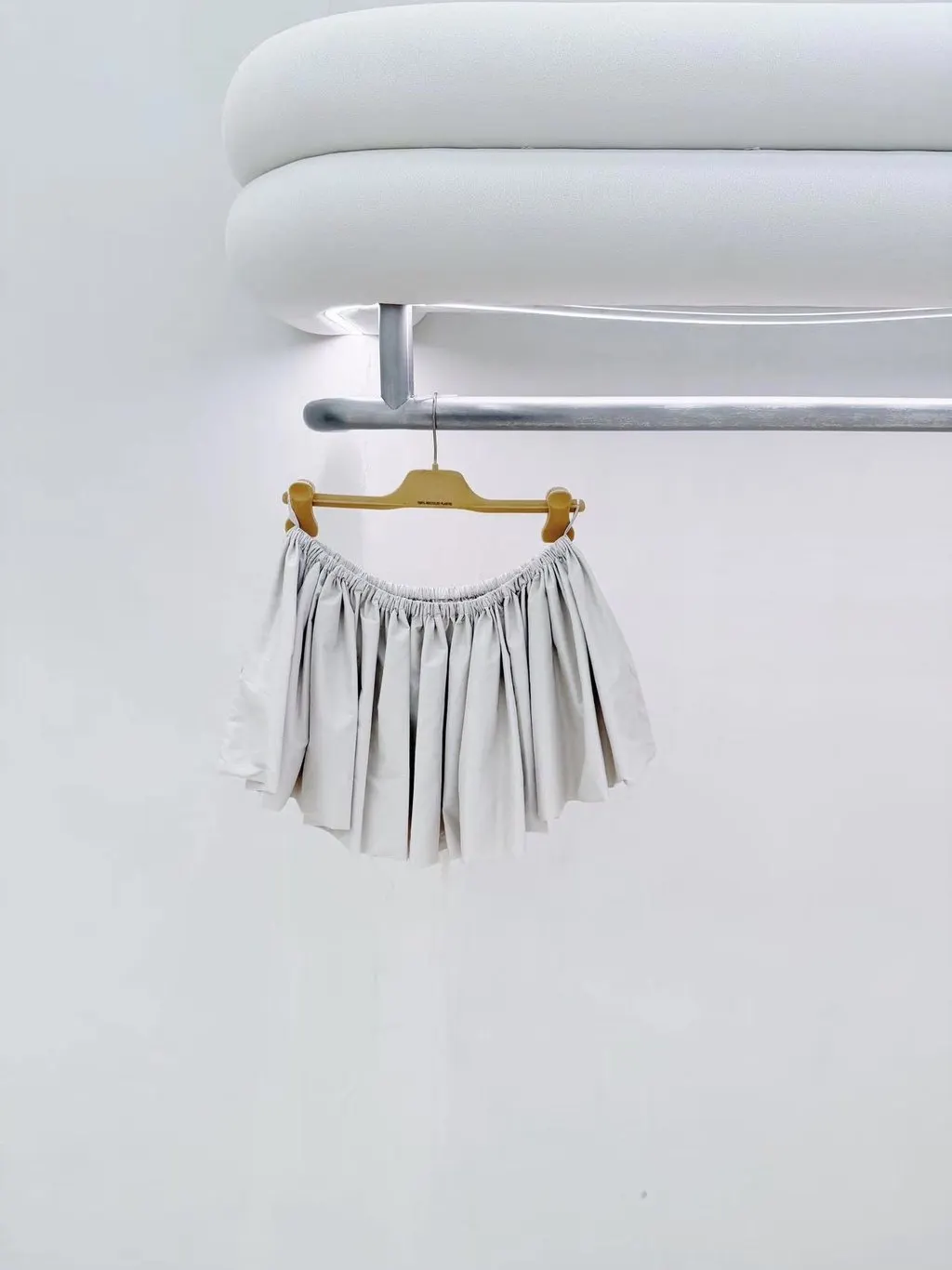 Miu Miu Silver Polyester Skirt Silver Polyester Never worn - Back View