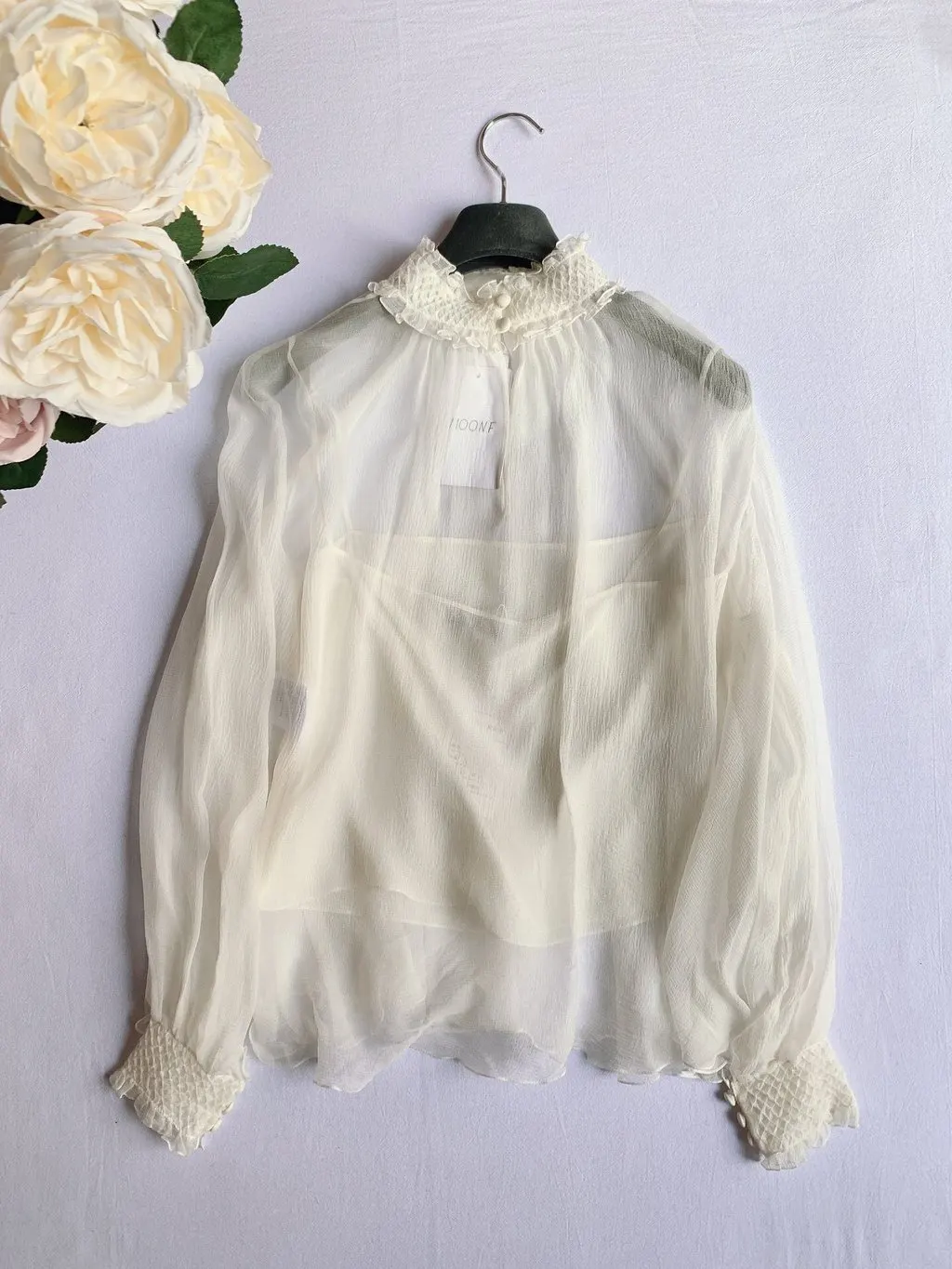 Dior Ecru Shearling Coat Ecru Shearling Never worn - Back View