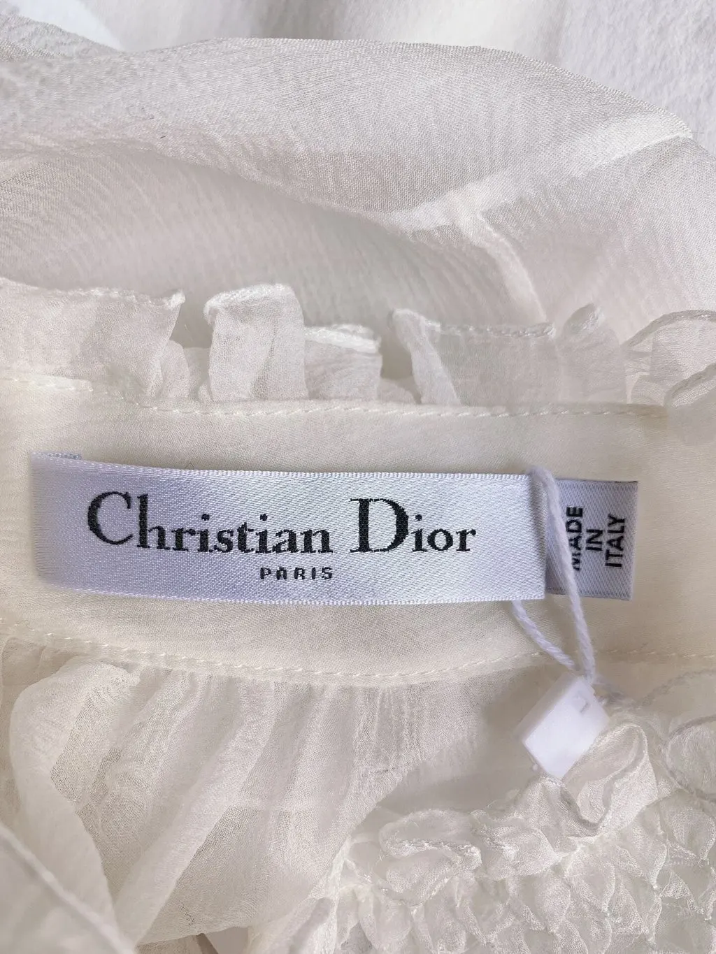 Dior Ecru Shearling Coat Ecru Shearling Never worn - Inside View