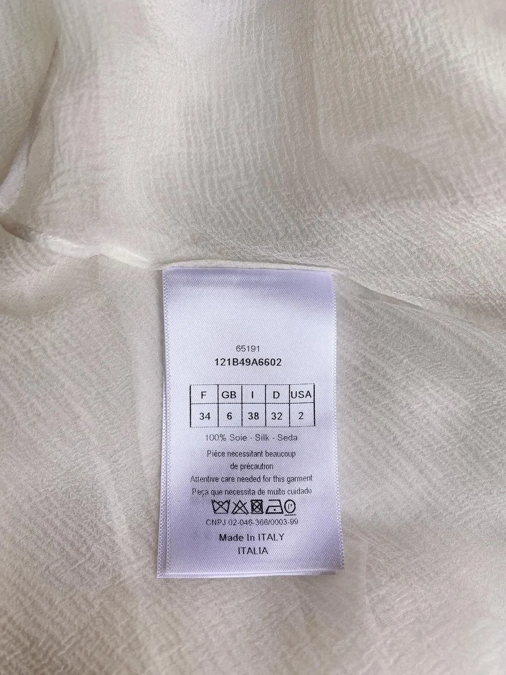 Dior Ecru Shearling Coat Ecru Shearling Never worn - Model View