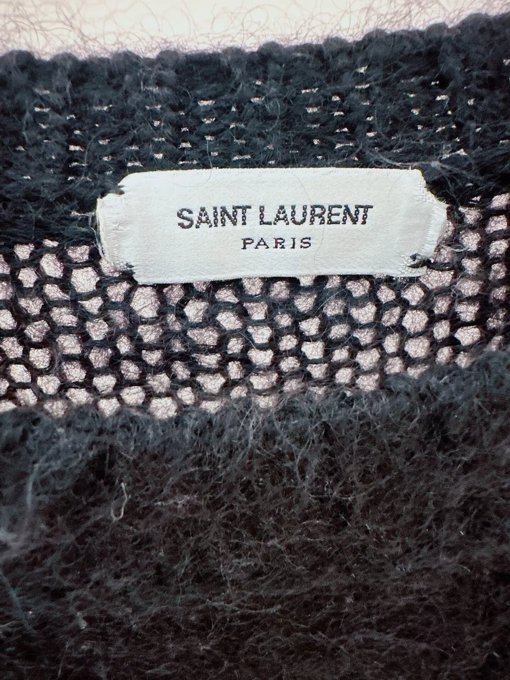 Saint Laurent Black Wool Knitwear Black Wool Never worn - Inside View