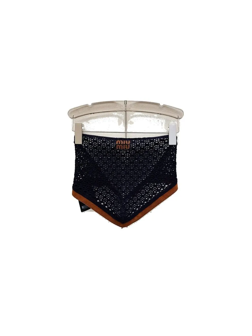 Miu Miu Navy Cotton Top Navy Cotton Never worn - Front View
