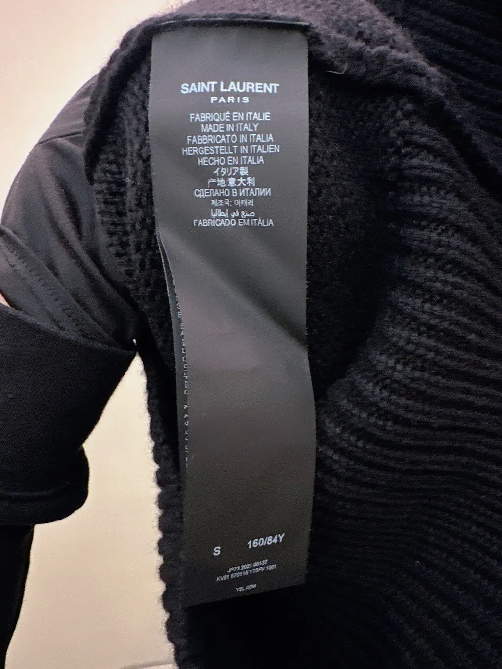 Saint Laurent Black Cashmere Knitwear Black Cashmere Very good - Model View