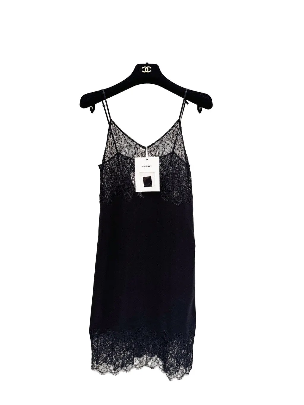 Chanel Black Lace Dress Black Lace Never worn - Front View