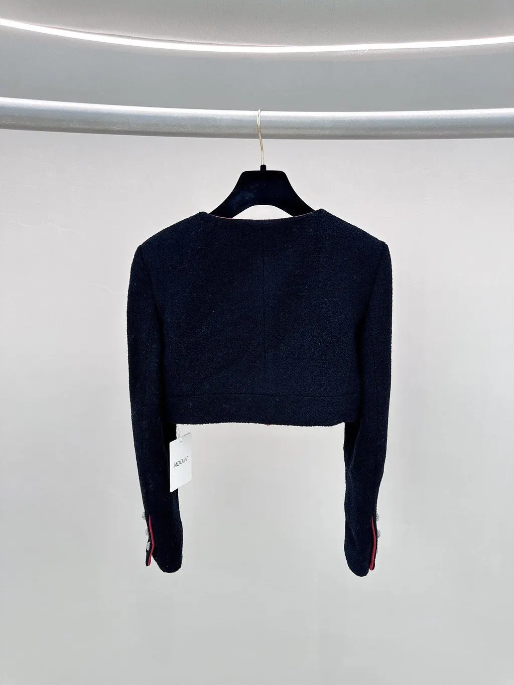 Chanel Black Tweed Jacket Black Tweed Never worn - Back View